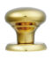 CARLISLE BRASS SWE1040PVD ROUND CENTRE DOOR KNOB ON CONCEALED FIX ROUND ROSE