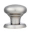 CARLISLE BRASS SWE1040SSS ROUND CENTRE DOOR KNOB ON CONCEALED FIX ROUND ROSE