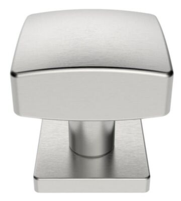 Carlisle Brass SWE1062SSS Steelworx Square Centre Door Knob On Concealed Fix Square Rose