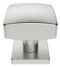 CARLISLE BRASS SWE1062SSS STEELWORX SQUARE CENTRE DOOR KNOB ON CONCEALED FIX SQUARE ROSE  