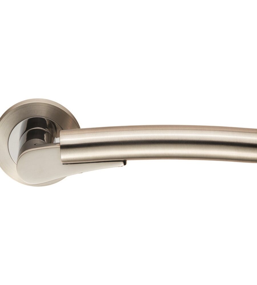 CARLISLE BRASS SWL1008DUO STEELWORX VALIANT LEVER ON CONCEALED FIX ROUND ROSE - PAIR