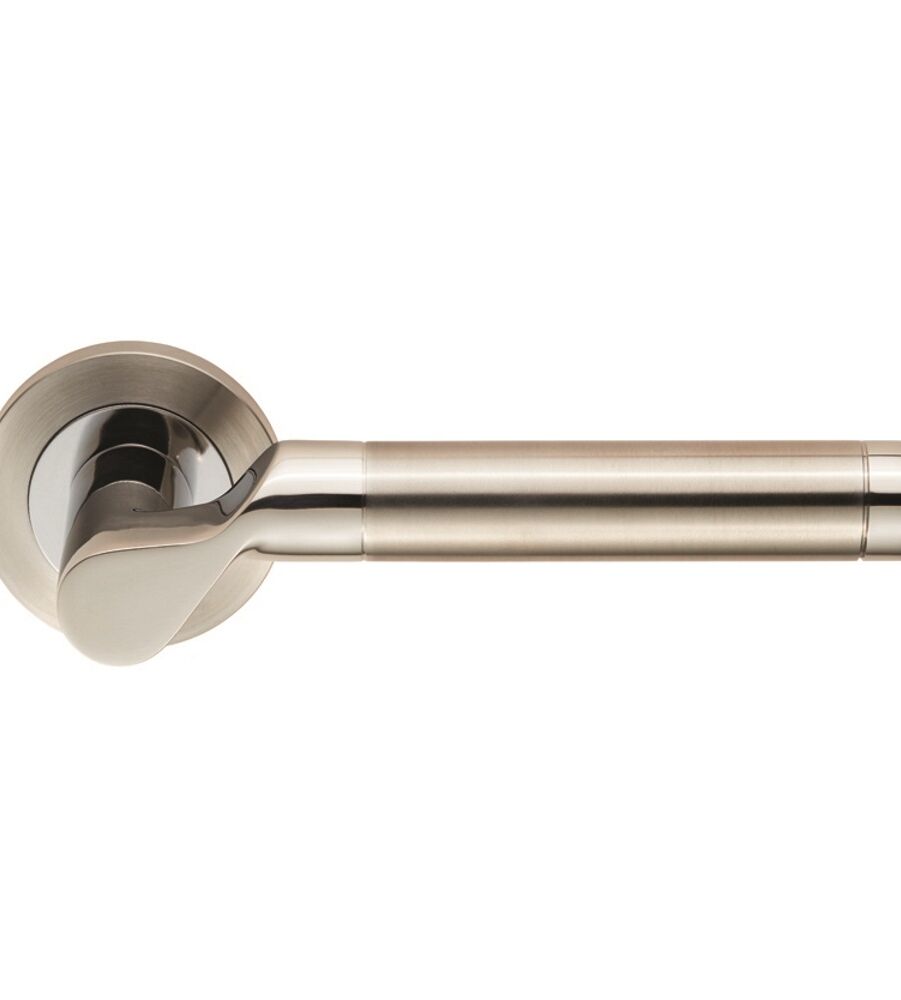CARLISLE BRASS SWL1009DUO STEELWORX LUCERNA LEVER ON CONCEALED FIX ROUND ROSE - PAIR