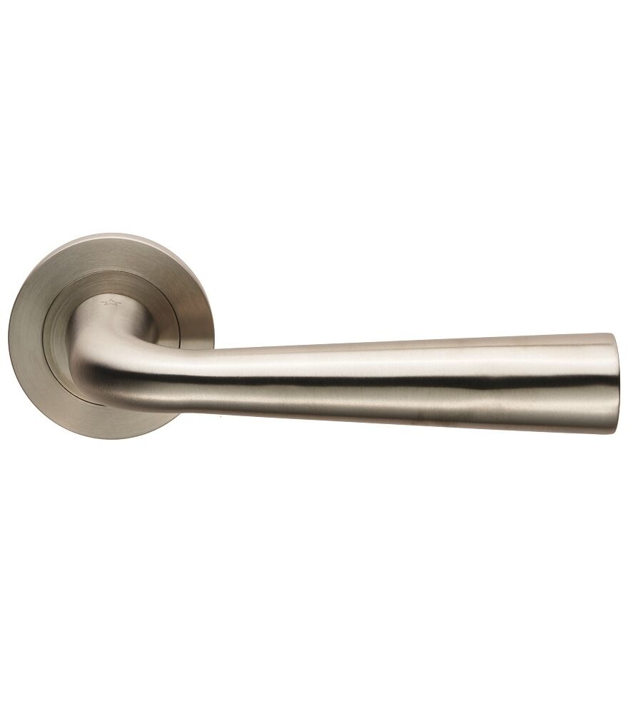 CARLISLE BRASS SWL1158SSS STEELWORX FLAVI LEVER ON CONCEALED FIX ROUND ROSE - PAIR