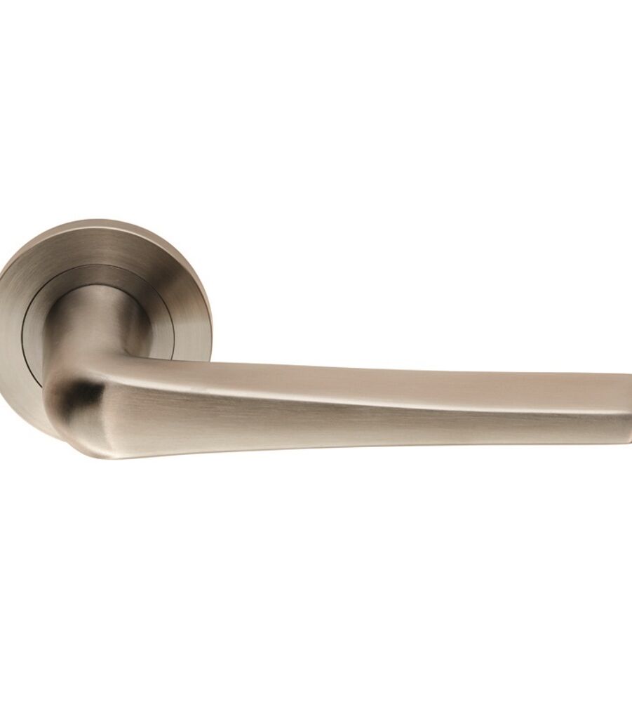 CARLISLE BRASS SWL1160SSS STEELWORX PLAZA LEVER ON CONCEALED FIX ROUND ROSE - PAIR