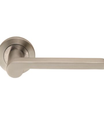 Carlisle Brass SWL1161SSS Steelworx Lubecca Lever On Concealed Fix Round Rose – Pair