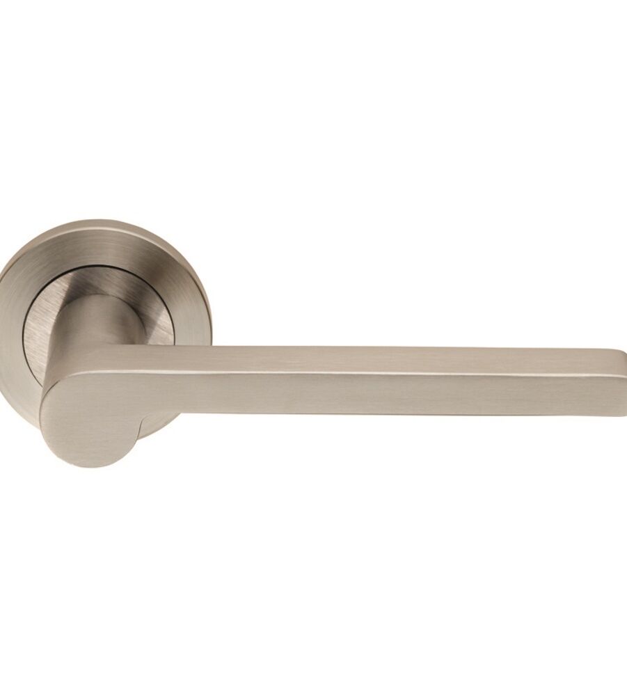 CARLISLE BRASS SWL1161SSS STEELWORX LUBECCA LEVER ON CONCEALED FIX ROUND ROSE - PAIR