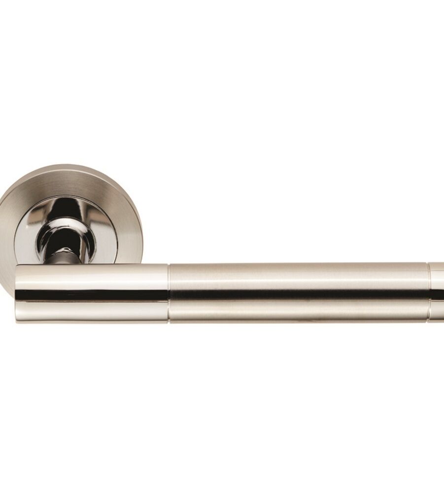 CARLISLE BRASS SWL1194DUO STEELWORX PHILADELPHIA LEVER ON CONCEALED FIX ROUND ROSE - PAIR