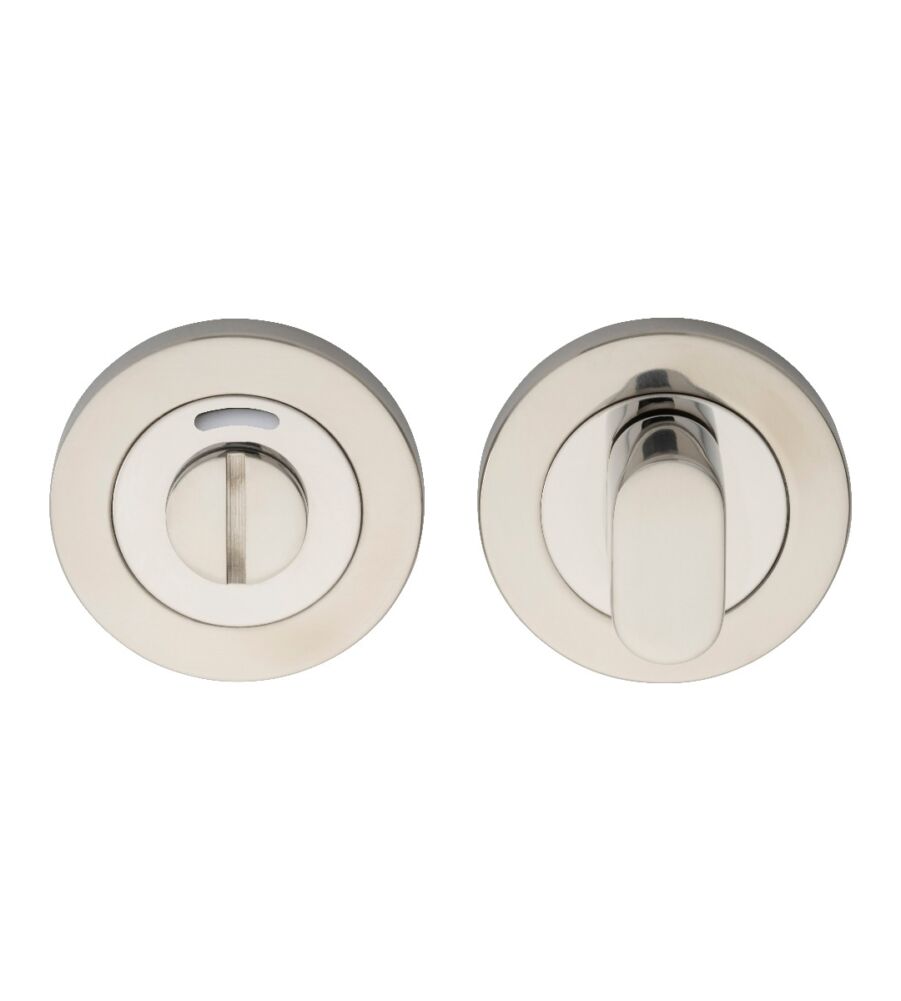 CARLISLE BRASS SWT1016-IBSS STEELWORX SWL TURN & RELEASE ON CONCEALED FIX ROUND ROSE WITH INDICATOR - SET