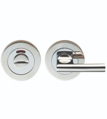 Carlisle Brass SWT1025-IBSS Steelworx Swl Turn & Release On Concealed Fix Round Rose With Indicator (Large Turn) – Set