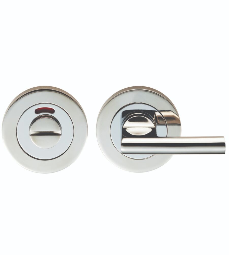 CARLISLE BRASS SWT1025-IBSS STEELWORX SWL TURN & RELEASE ON CONCEALED FIX ROUND ROSE WITH INDICATOR (LARGE TURN)  - SET