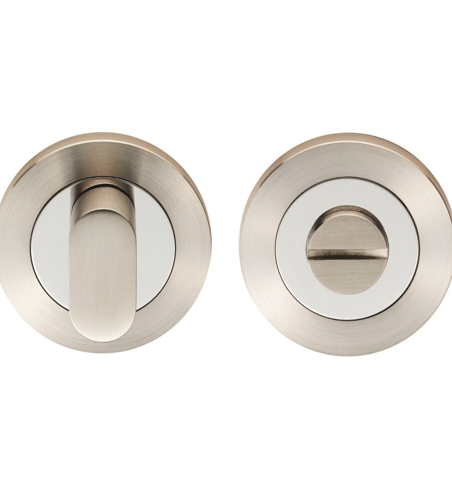CARLISLE BRASS SWT1016DUO STEELWORX SWL TURN & RELEASE ON CONCEALED FIX ROUND ROSE - SET