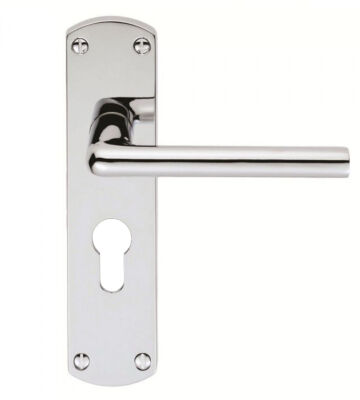 Carlisle Brass SZC011YCP/BP Serozzetta Uno Lever On Backplate – Lock Euro Profile 47.5mm C/C – Pair