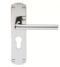 CARLISLE BRASS SZC011YCP SEROZZETTA UNO LEVER ON BACKPLATE - LOCK EURO PROFILE 47.5MM C/C  42MM X 170MM - PAIR