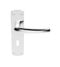 CARLISLE BRASS SZC021CP SEROZZETTA DOS LEVER ON BACKPLATE - LOCK 57MM C/C  42MM X 170MM - PAIR