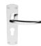 CARLISLE BRASS SZC021YCP SEROZZETTA DOS LEVER ON BACKPLATE - LOCK EURO PROFILE 47.5MM C/C  42MM X 170MM - PAIR