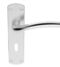 CARLISLE BRASS SZC041SC SEROZZETTA CUATRO LEVER ON BACKPLATE - LOCK 57MM C/C  42MM X 170MM - PAIR