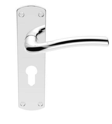 Carlisle Brass SZC041YCP Serozzetta Cuatro Lever On Backplate – Lock Euro Profile 47.5mm C/C 42mm X 170mm – Pair