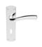 CARLISLE BRASS SZC051CP SEROZZETTA CINCO LEVER ON BACKPLATE - LOCK 57MM C/C  42MM X 170MM - PAIR