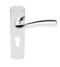 CARLISLE BRASS SZC051YCP SEROZZETTA CINCO LEVER ON BACKPLATE - LOCK EURO PROFILE 47.5MM C/C    42MM X 170MM - PAIR