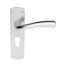 CARLISLE BRASS SZC051YSC SEROZZETTA CINCO LEVER ON BACKPLATE - LOCK EURO PROFILE 47.5MM C/C  42MM X 170MM - PAIR