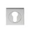 CARLISLE BRASS SZM001SQCP SEROZZETTA EURO PROFILE ESCUTCHEON ON CONCEALED FIX SQUARE ROSE 52MM