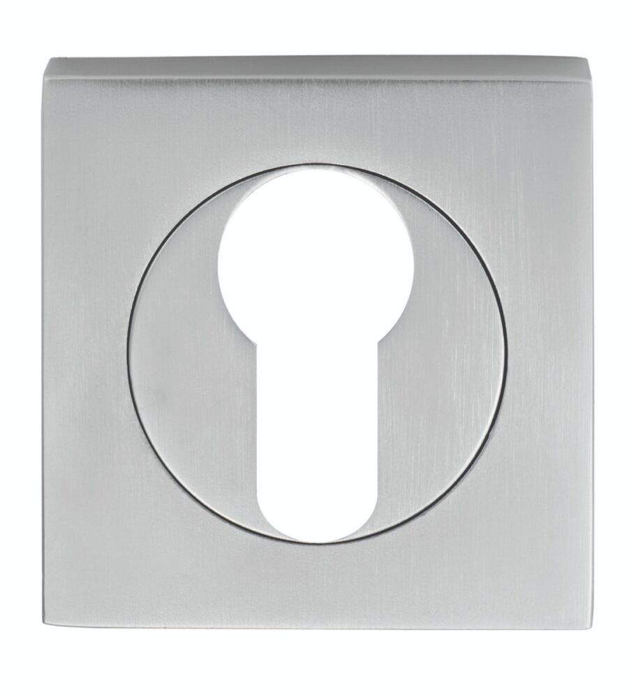 CARLISLE BRASS SZM001SQSC SEROZZETTA EURO PROFILE ESCUTCHEON ON CONCEALED FIX SQUARE ROSE 52MM