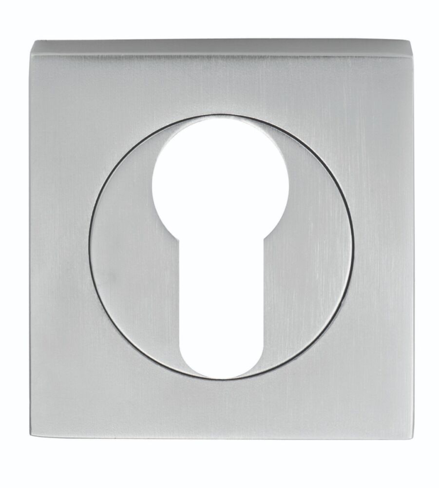 CARLISLE BRASS SZM001SQSC SEROZZETTA EURO PROFILE ESCUTCHEON ON CONCEALED FIX SQUARE ROSE 52MM