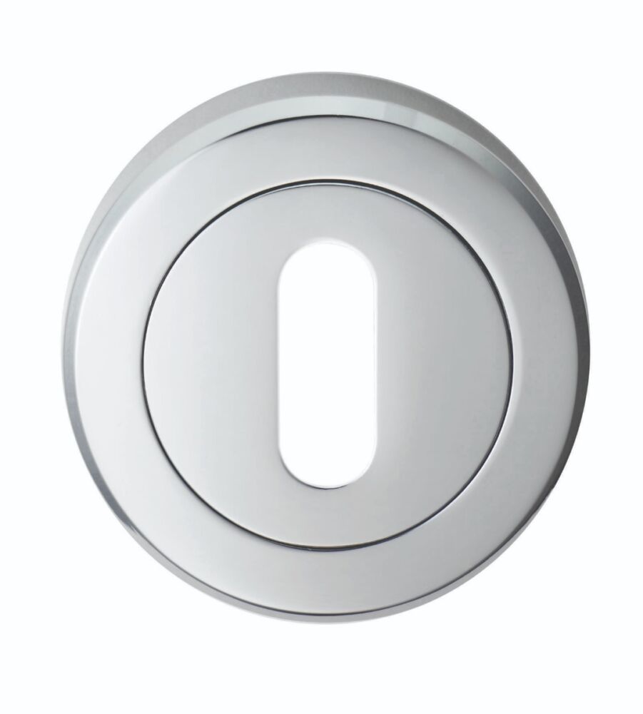 CARLISLE BRASS SZM003CP SEROZZETTA LOCK PROFILE ESCUTCHEON ON CONCEALED FIX ROUND ROSE 52MM