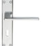 CARLISLE BRASS SZM034CP SEROZZETTA ZONE LEVER ON BACKPLATE - LOCK 57MM C/C  180MM X 40MM - PAIR