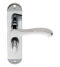 CARLISLE BRASS SZM133CP SEROZZETTA LEVER LEVER ON BACKPLATE - BATHROOM 57MM C/C  180MM X 40MM - PAIR