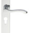 CARLISLE BRASS SZM134YCP SEROZZETTA LEVER LEVER ON BACKPLATE - EURO PROFILE 47.5MM C/C 242MM X 40MM - PAIR