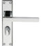 CARLISLE BRASS SZM243CP SEROZZETTA STRATUS LEVER ON BACKPLATE - BATHROOM 57MM C/C  180 X 40MM - PAIR