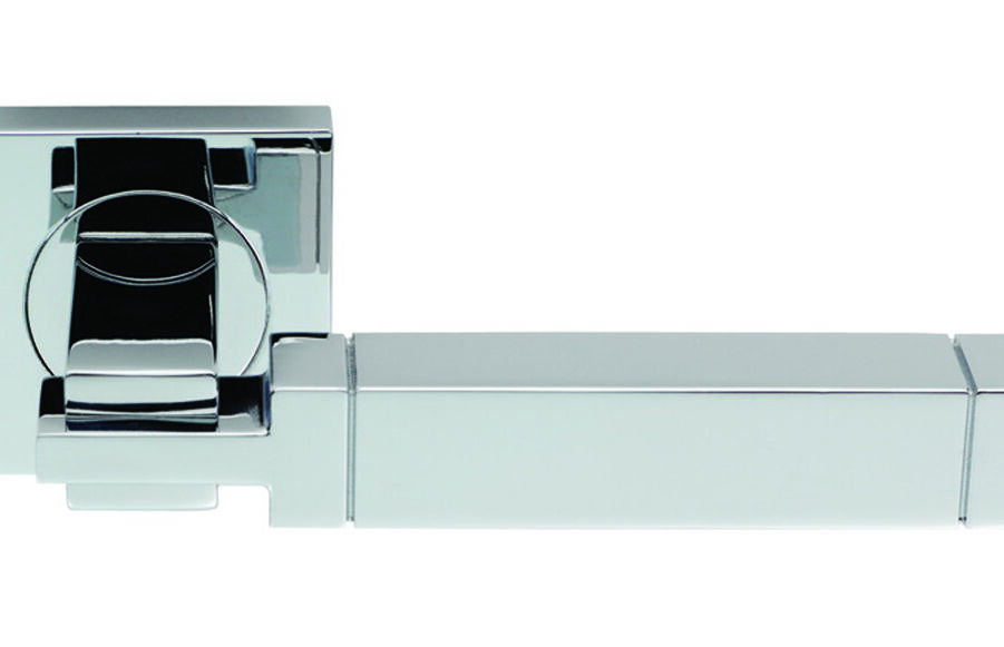 CARLISLE BRASS SZM320CP SEROZZETTA CUBE LEVER ON CONCEALED FIX SQUARE ROSE  50MM - PAIR