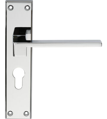 Carlisle Brass SZM371YCP Serozzetta Equi Lever On Backplate – Lock Euro Profile 47.5mm C/C 180mm X 40mm – Pair