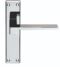 CARLISLE BRASS SZM372CP SEROZZETTA EQUI LEVER ON BACKPLATE - LATCH   180MM X 40MM - PAIR
