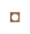 CARLISLE BRASS SZMRSQAB SQUARE SZM OUTER ROSE COVER PACK - PAIR