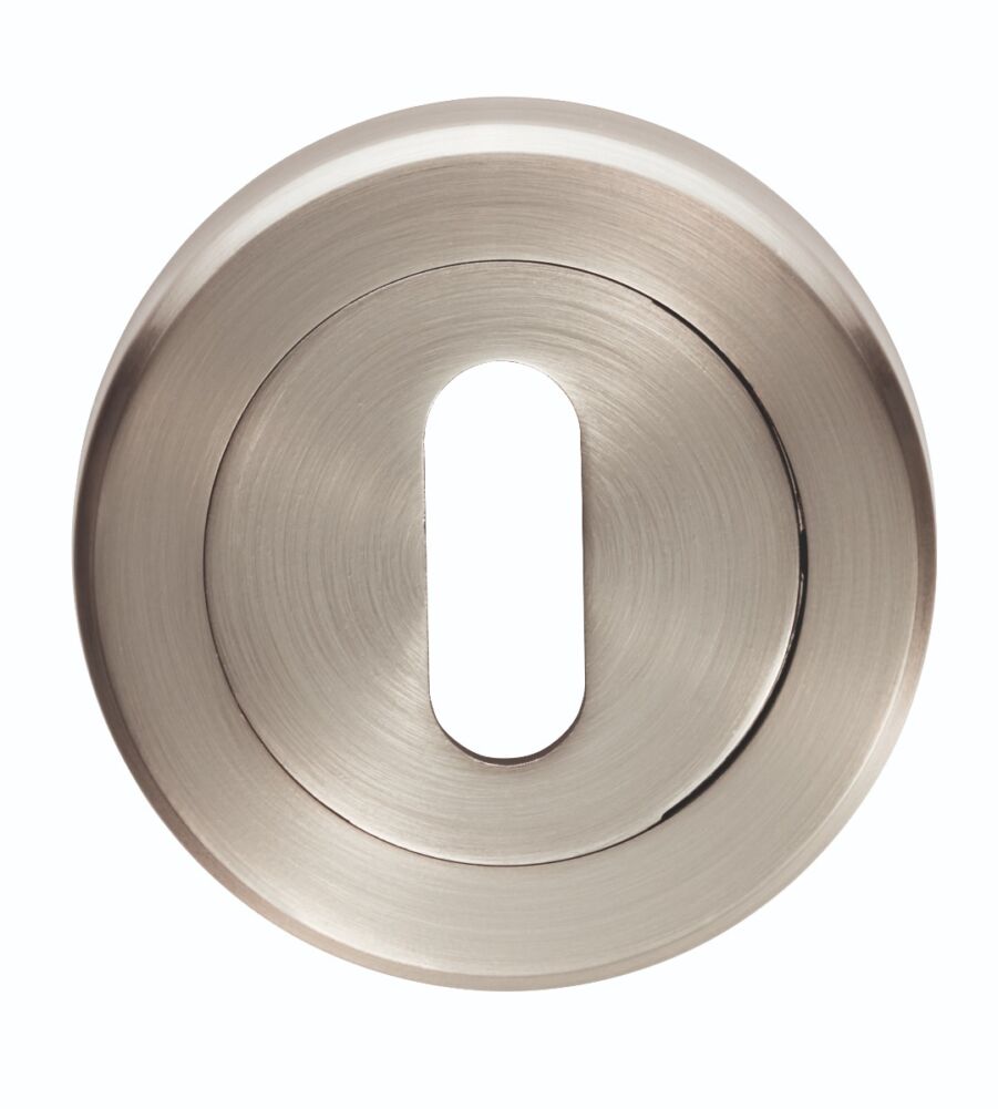 CARLISLE BRASS SZR002SN SEROZZETTA LOCK PROFILE ESCUTCHEON ON CONCEALED FIX ROUND ROSE