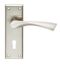 CARLISLE BRASS SZR021SN SEROZZETTA VENTI LEVER ON BACKPLATE - LOCK 57MM - PAIR