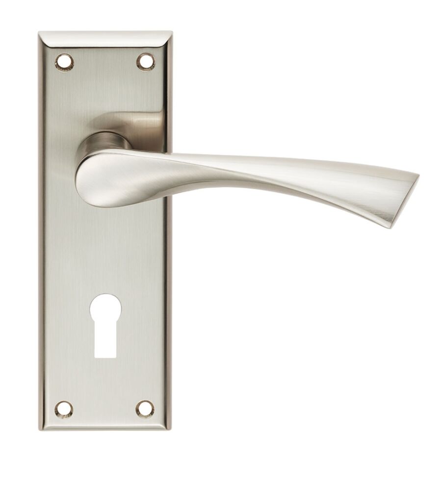 CARLISLE BRASS SZR021SN SEROZZETTA VENTI LEVER ON BACKPLATE - LOCK 57MM - PAIR