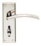 CARLISLE BRASS SZR033PN SEROZZETTA TRENTA LEVER ON BACKPLATE - BATHROOM 57MM - PAIR