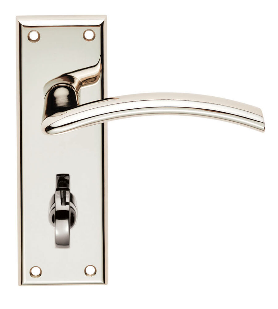 CARLISLE BRASS SZR033PN SEROZZETTA TRENTA LEVER ON BACKPLATE - BATHROOM 57MM - PAIR