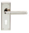 CARLISLE BRASS SZR041PNSN SEROZZETTA QUARANTA LEVER ON BACKPLATE - LOCK 57MM - PAIR