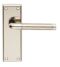 CARLISLE BRASS SZR042PNSN SEROZZETTA QUARANTA LEVER ON BACKPLATE - LATCH - PAIR
