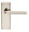 CARLISLE BRASS SZR042PNSN/RP SEROZZETTA QUARANTA LEVER ON BACKPLATE - LATCH - PAIR