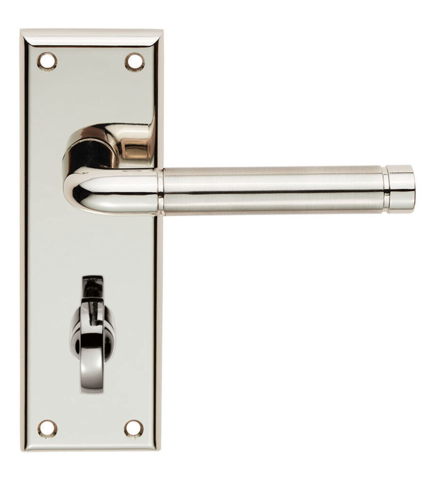 CARLISLE BRASS SZR043PNSN SEROZZETTA QUARANTA LEVER ON BACKPLATE - BATHROOM 57MM - PAIR