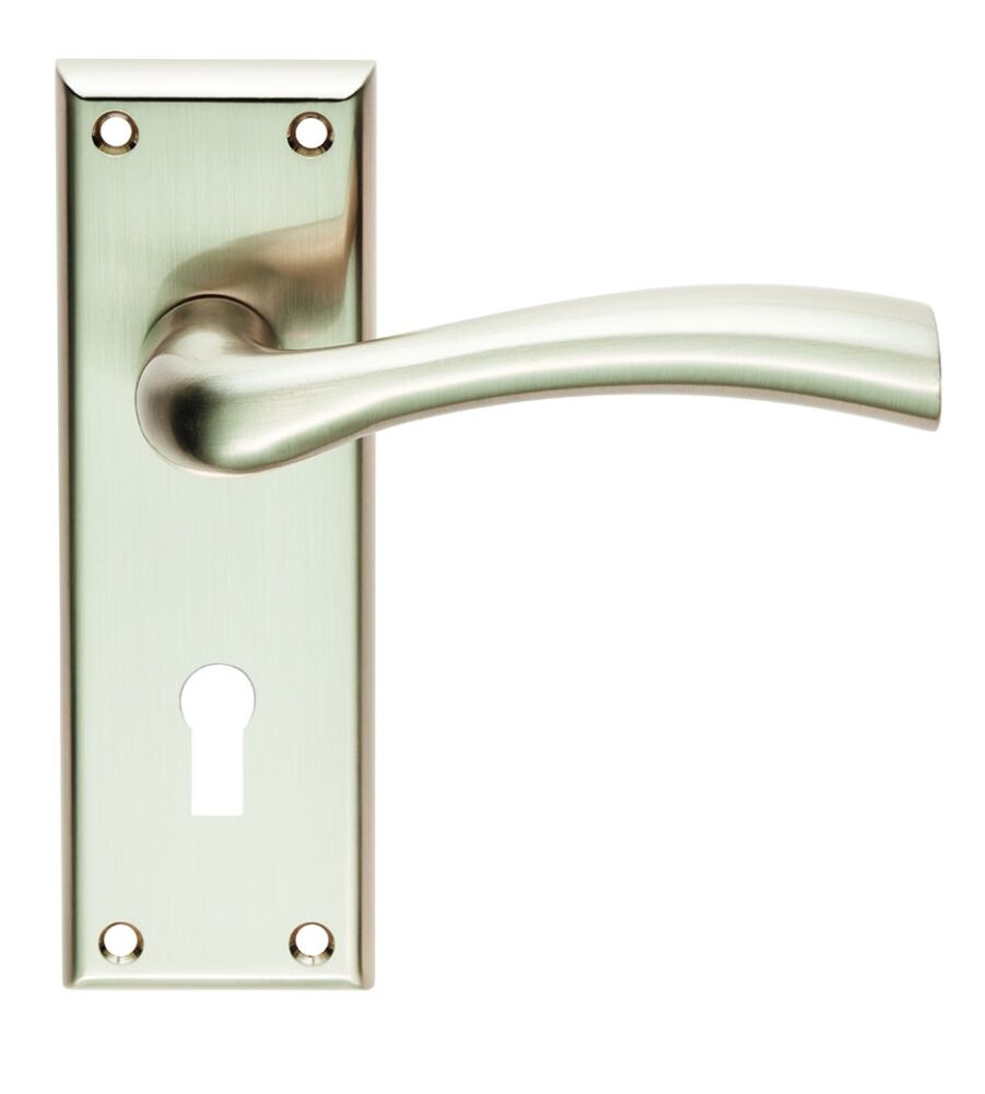 CARLISLE BRASS SZR051SN SEROZZETTA CINQUANTA LEVER ON BACKPLATE - LOCK 57MM - PAIR