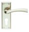 CARLISLE BRASS SZR051YSN SEROZZETTA CINQUANTA LEVER ON BACKPLATE - EURO 47.5MM - PAIR