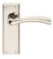 CARLISLE BRASS SZR052PN SEROZZETTA CINQUANTA LEVER ON BACKPLATE - LATCH - PAIR