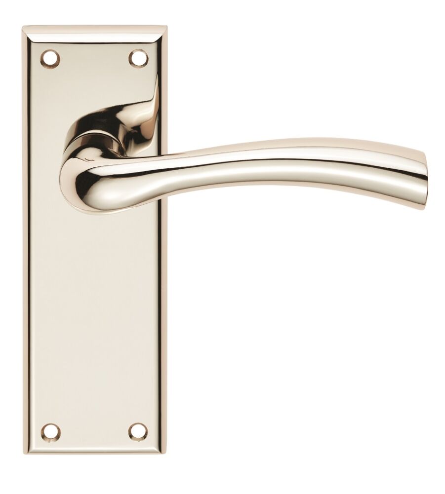 CARLISLE BRASS SZR052PN SEROZZETTA CINQUANTA LEVER ON BACKPLATE - LATCH - PAIR