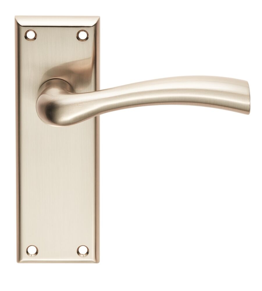 CARLISLE BRASS SZR052SN SEROZZETTA CINQUANTA LEVER ON BACKPLATE - LATCH - PAIR